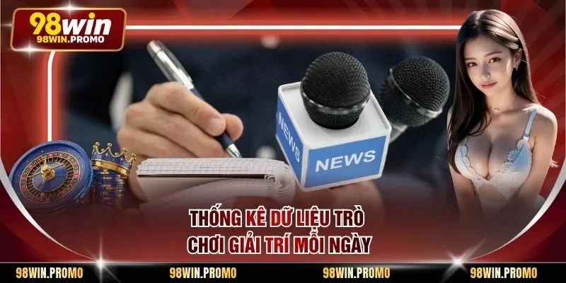 Thống kê dữ liệu trò chơi giải trí mỗi ngày