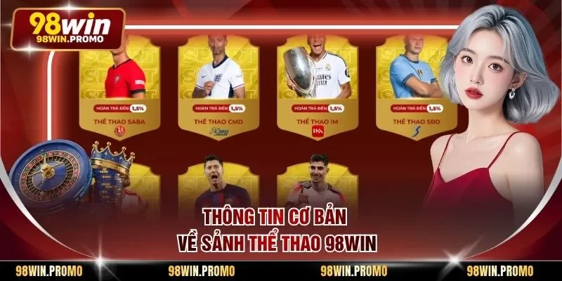 Thể Thao 98win 1 Thông tin cơ bản về sảnh thể thao 98win